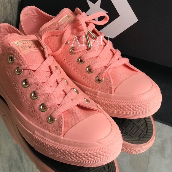 Converse Ctas Ox Canvas Pale Coral Women’s Sneaker - Picture 6 of 9